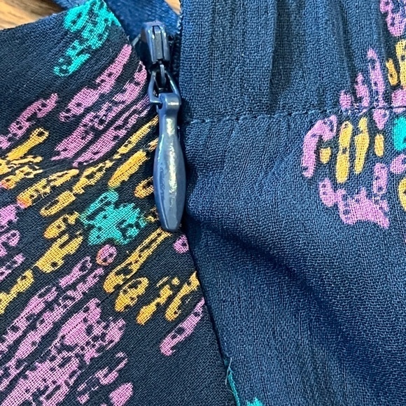 Lane Bryant Coastal Top 20 Blue Halter Artsy Feminine Tiered Coquette Classic - Picture 10 of 12